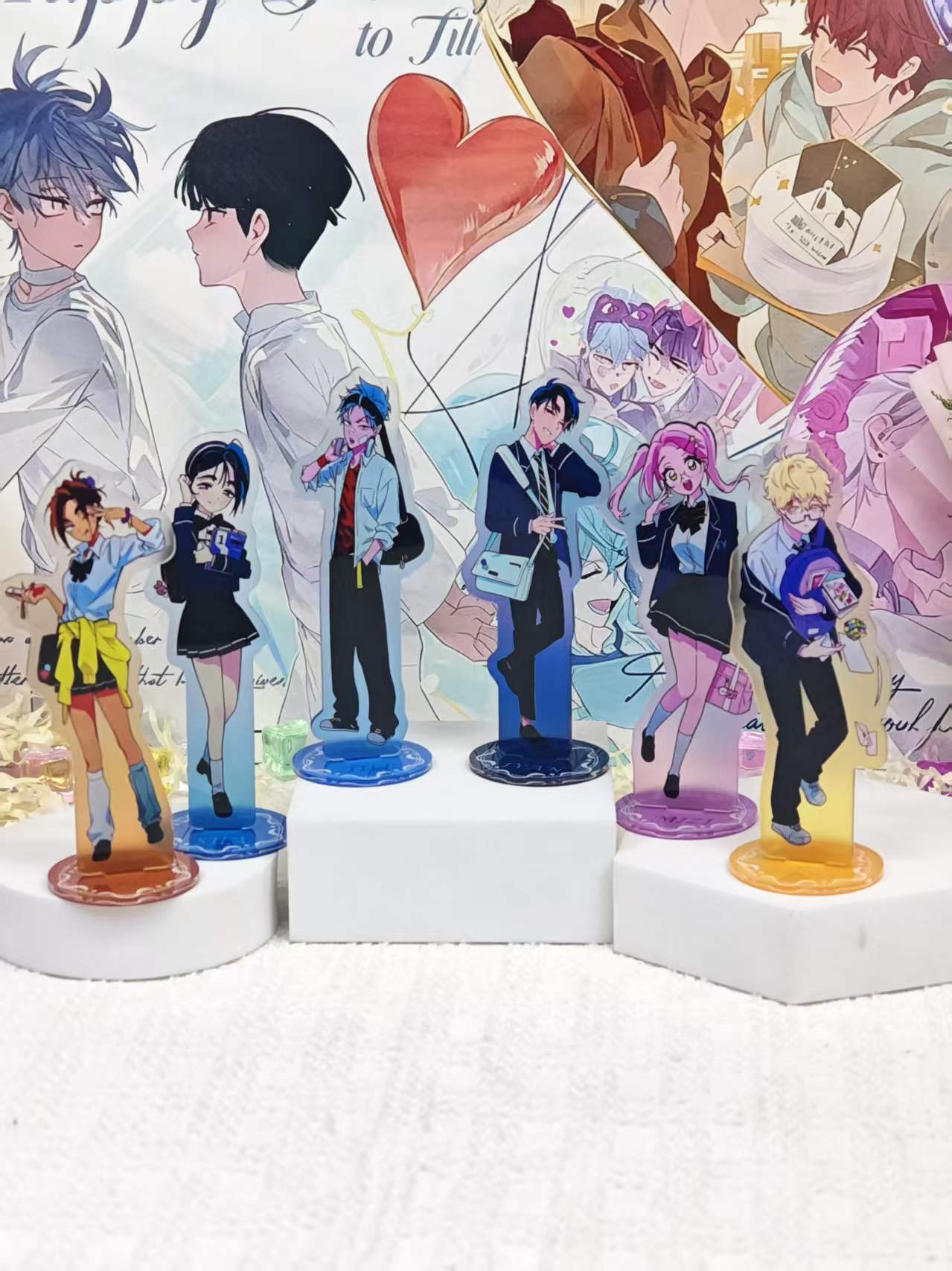 Anime Merchandise Collection - Alien Stage Campus AU Acryl-Ständer-Set, niedliche